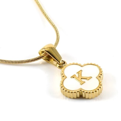 Clover Letter Necklace