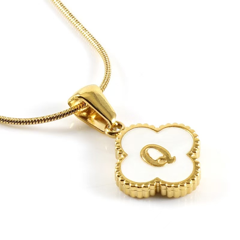 Clover Letter Necklace