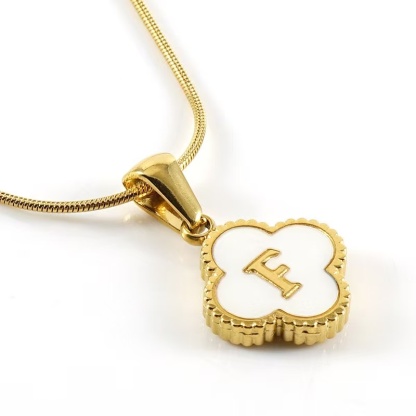 Clover Letter Necklace