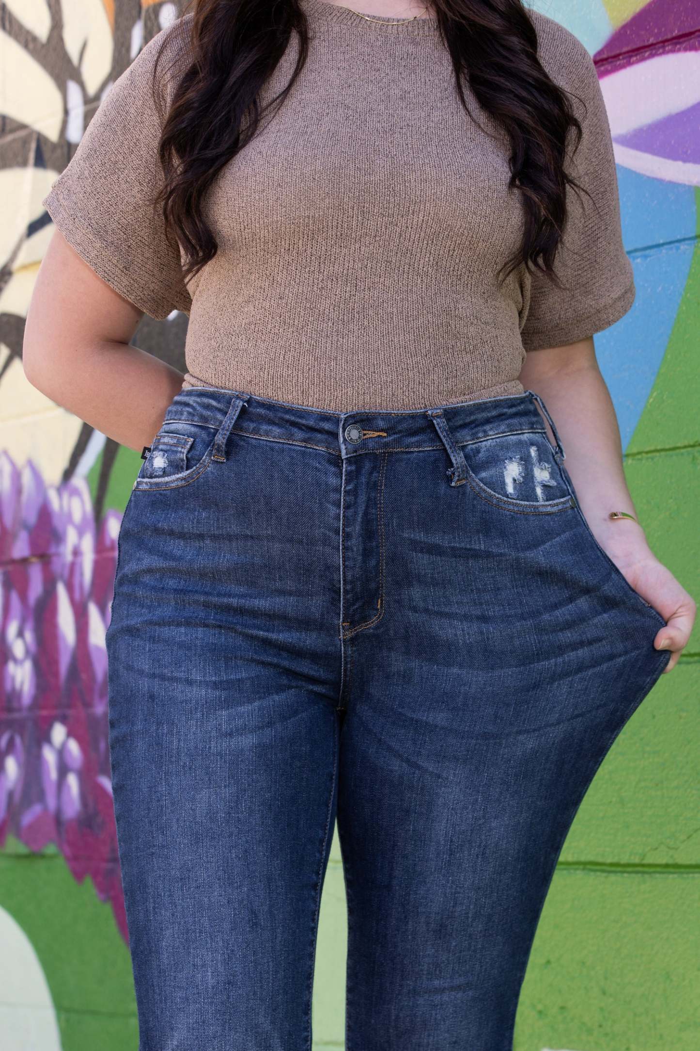 Judy *Three Length* One For You, Me, And Her High-Rise Slim Fit Bootcut Denim (Buy 2 Free Shipping)