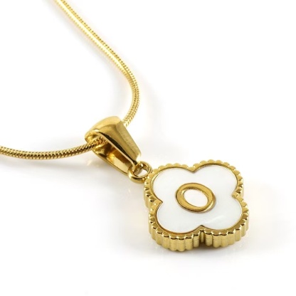 Clover Letter Necklace