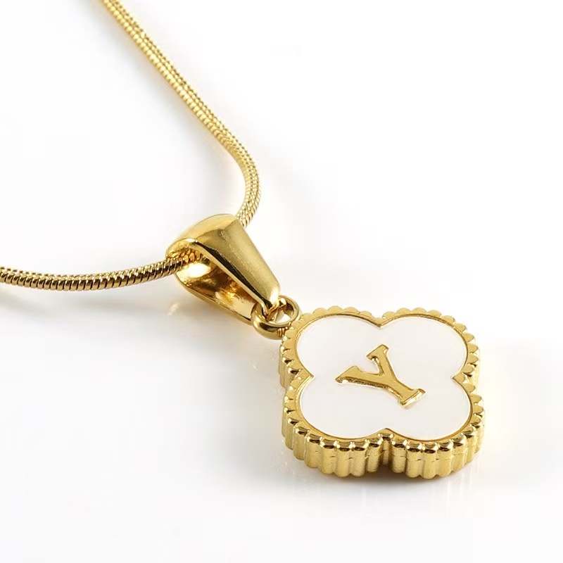 Clover Letter Necklace