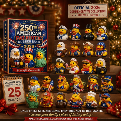🎉 Limited Edition!🔥2026 American Patriotic Duck Advent Calendar