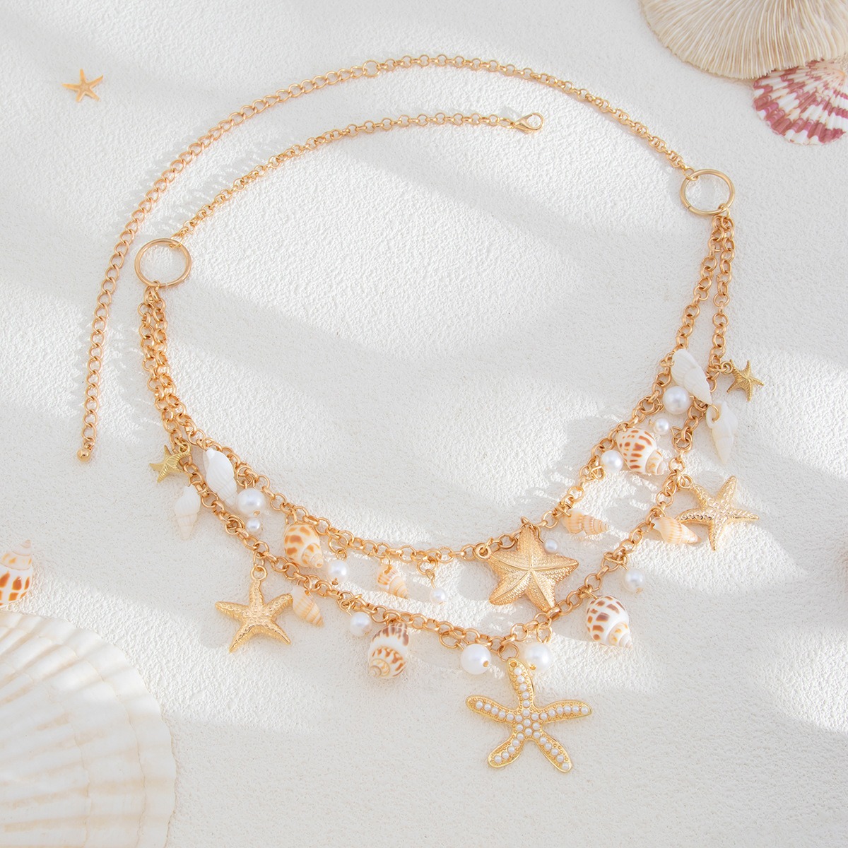 Bohemian Beach Starfish Shell Waist Chain
