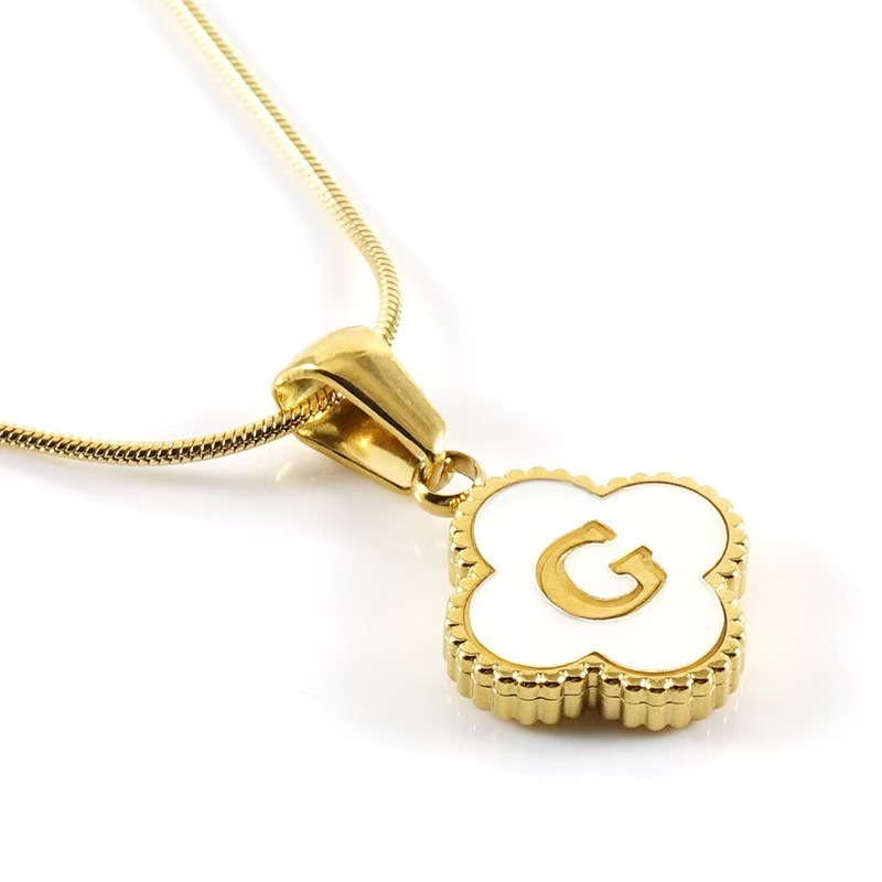 Clover Letter Necklace