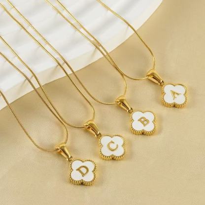 Clover Letter Necklace