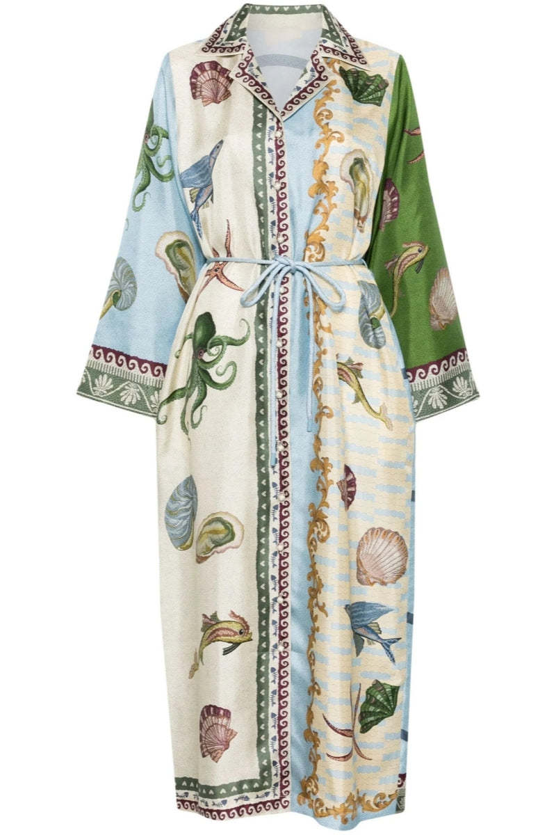 Relaxed Fit Linen Gown