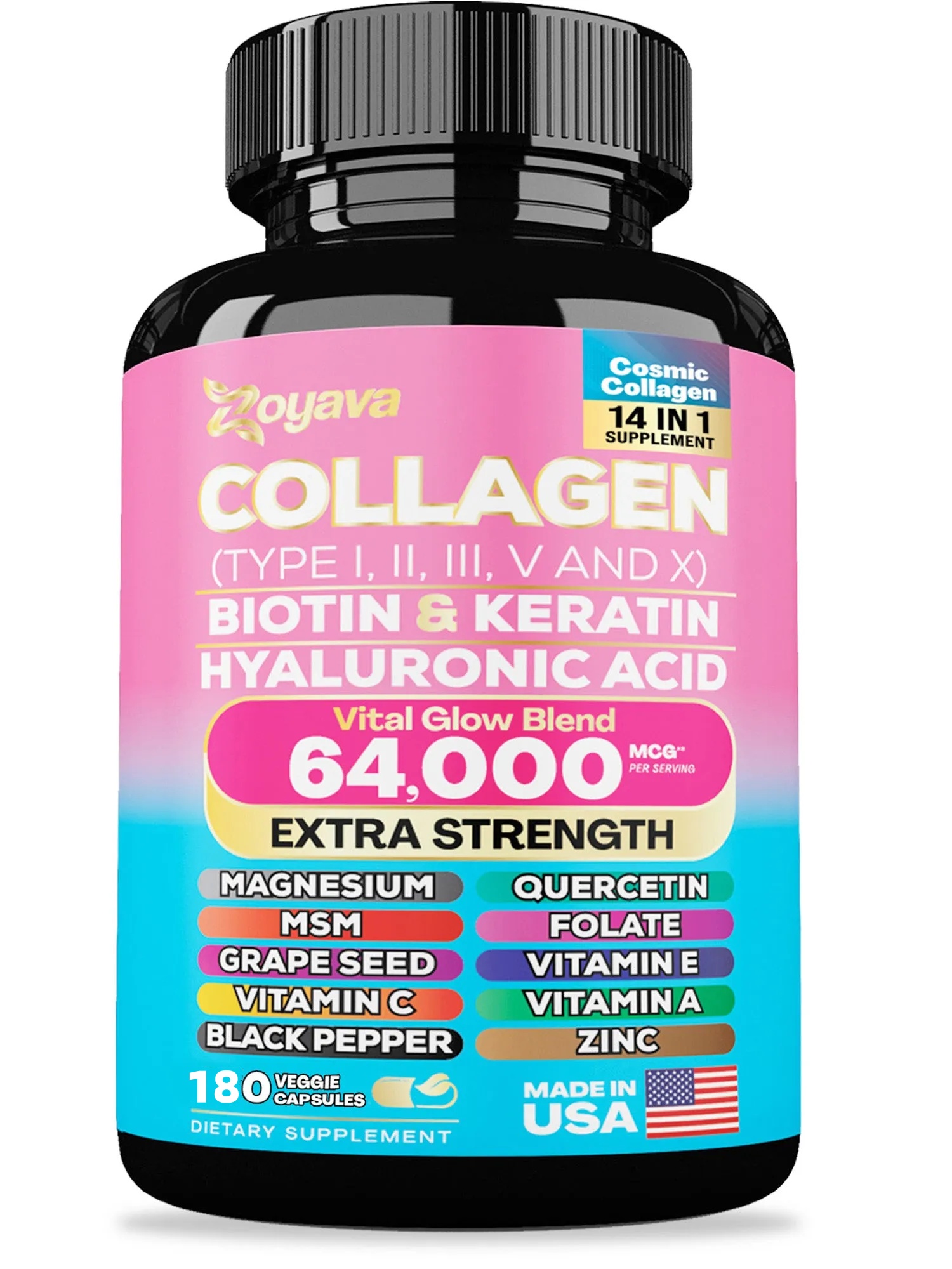 Zoyava™ Cosmic Collagen Beauty Complex - 64,000MCG