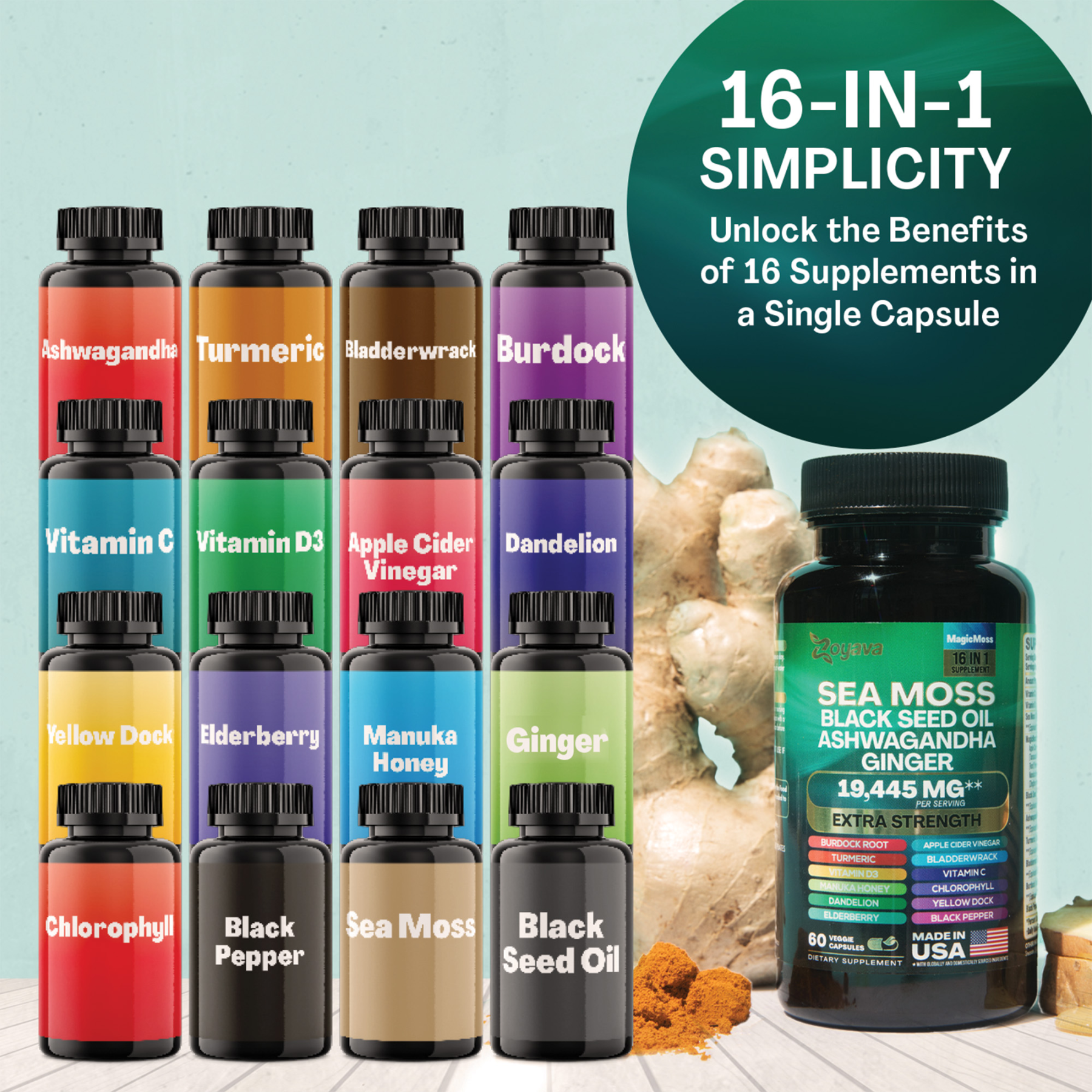 Zoyava™ Magic Moss 16-in-1 Super Blend