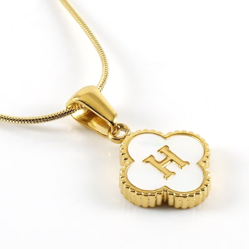 Clover Letter Necklace