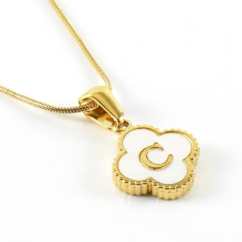 Clover Letter Necklace