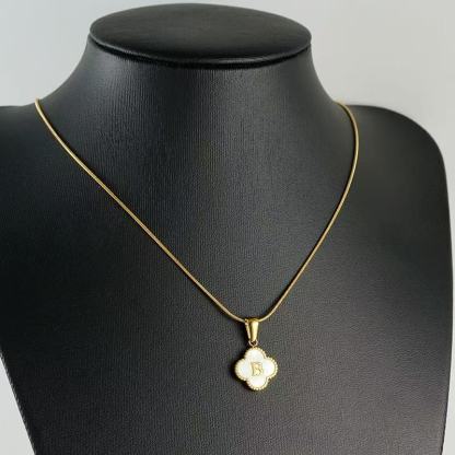 Clover Letter Necklace