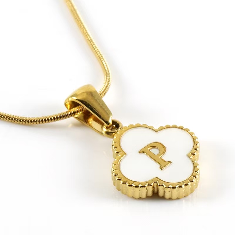 Clover Letter Necklace