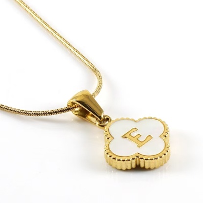 Clover Letter Necklace