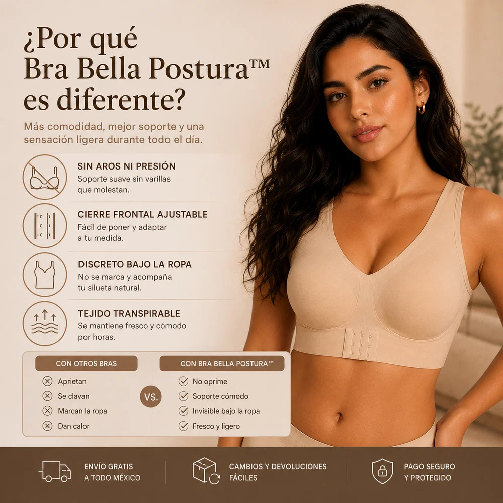 Bra Bella Postura™: comfort and support to help you feel more aligned throughout the day.
