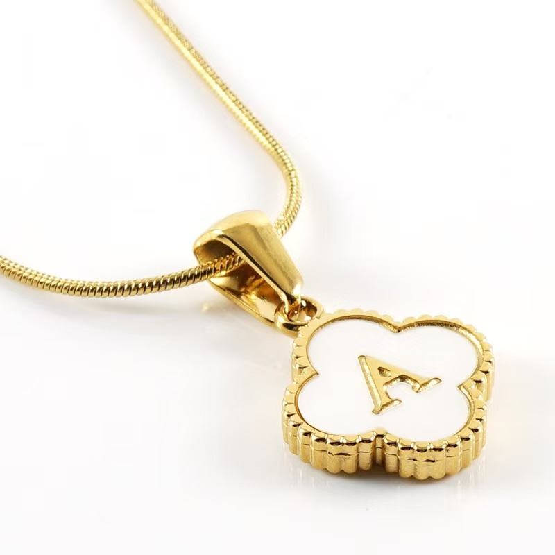 Clover Letter Necklace