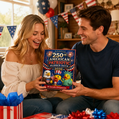 🎉 Limited Edition!🔥2026 American Patriotic Duck Advent Calendar