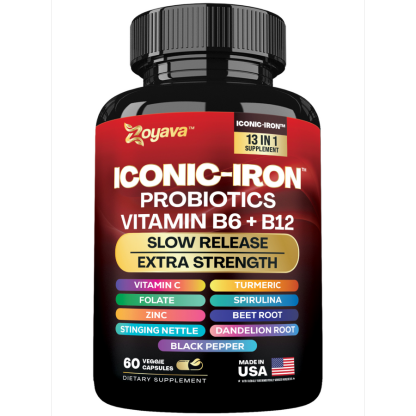 Zoyava™ All-in-One Iconic-Iron Supplement for Wellness & Vitality