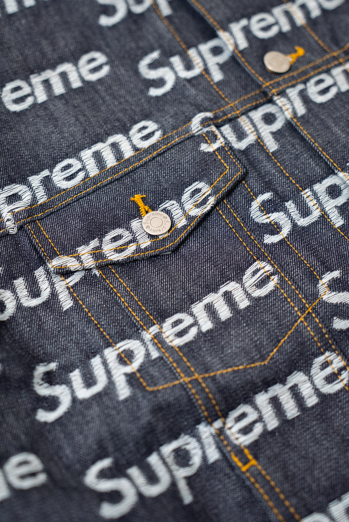  FW25 Week10 Jacquard Logos Denim Trucker Jacket 