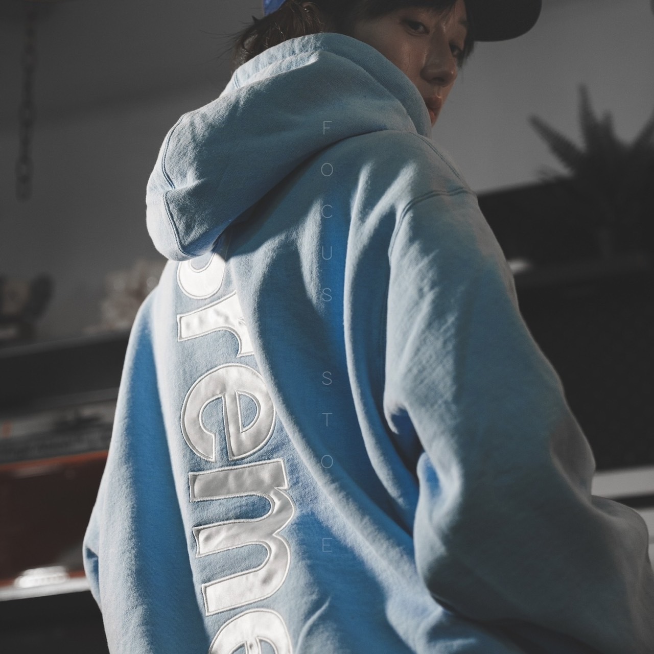  FW24 Week3 Satin Appliqué Hooded Sweatshirt 背字Logo 帽T