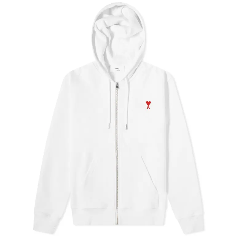 A Heart Zip Through Hoodie