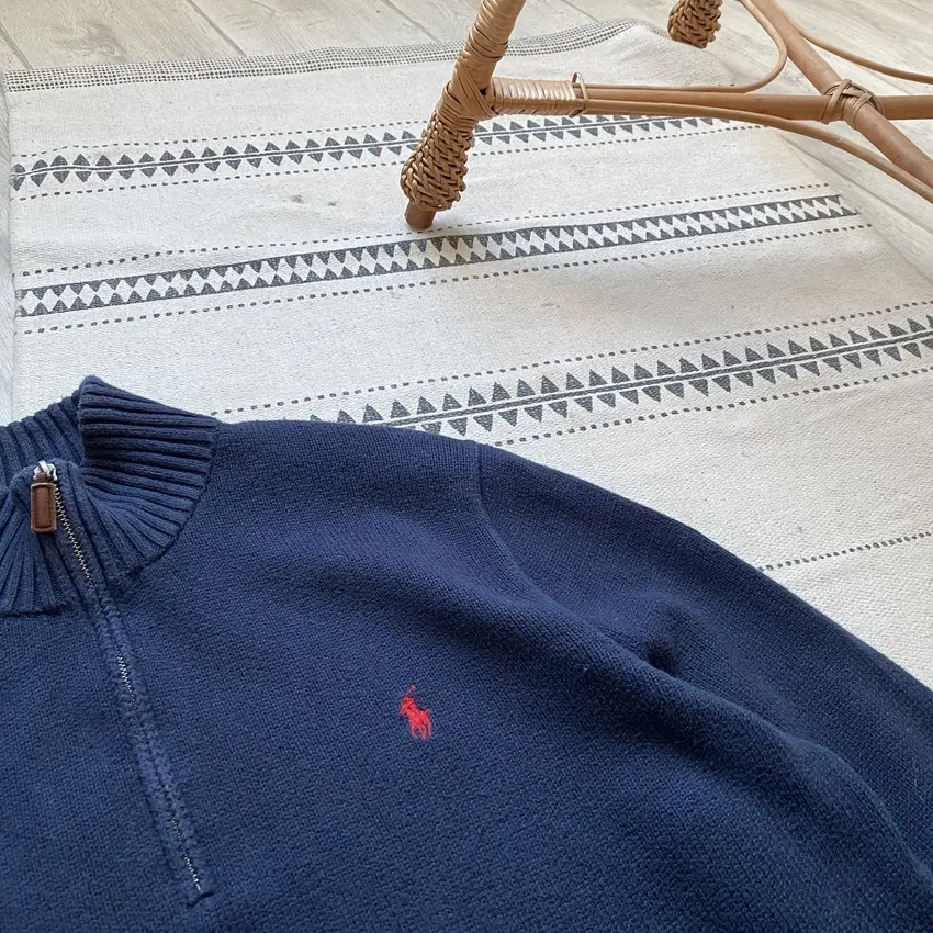 Vintage Polo Ralph Lauren Zip Knit Sweater Sweatshirt