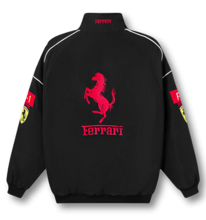 Vintage Scuderia Black FerrariJacket