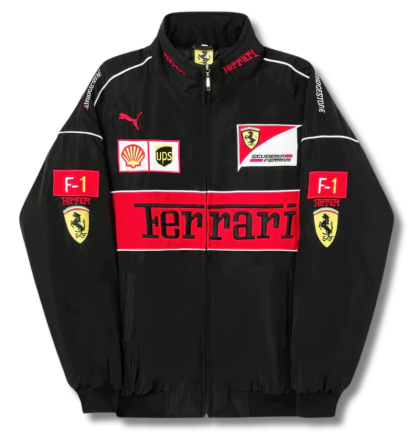 Vintage Scuderia Black FerrariJacket