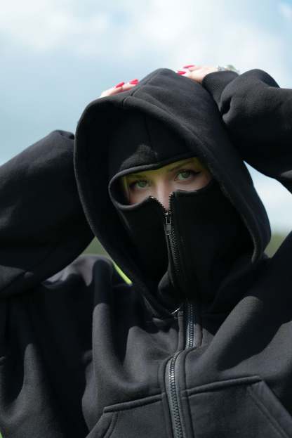 470 GSM BALACLAVA HOODIE LIMITED BLACK