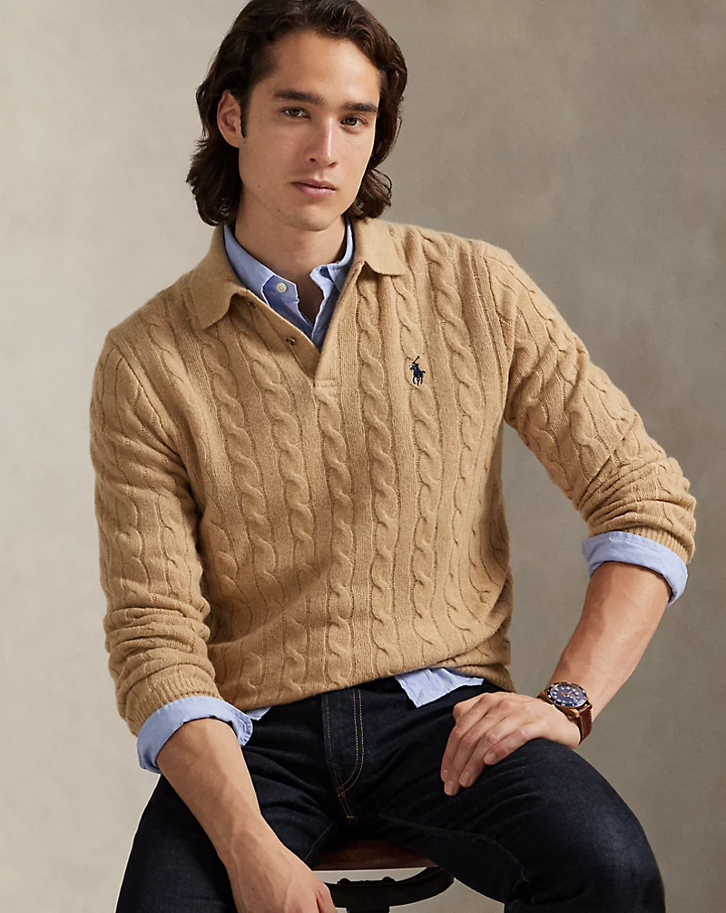 Cable-Knit Wool-Cashmere Sweater