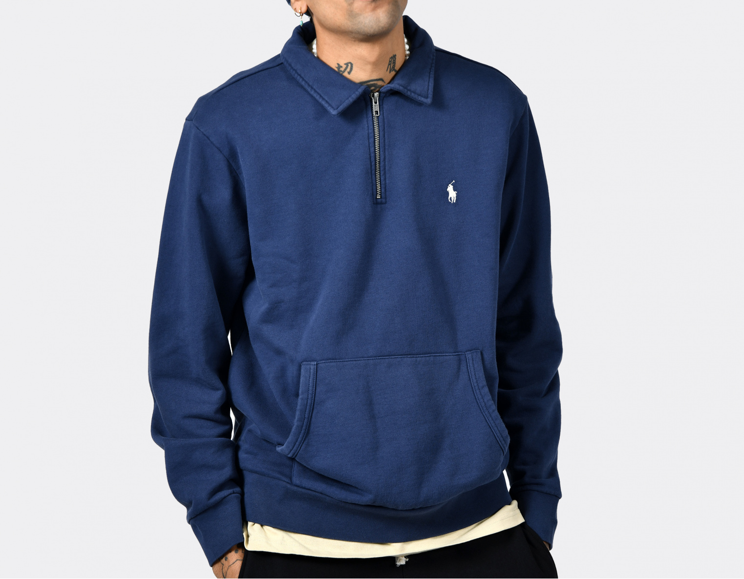 Classic Half Zip Longsleeve Sweatshirt Cruise Navy