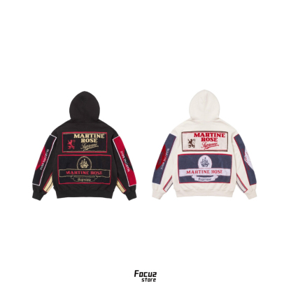  Martine Rose Towel Zip Up Hooded Sweatshirt 黑/白 兩色 拉鍊外套