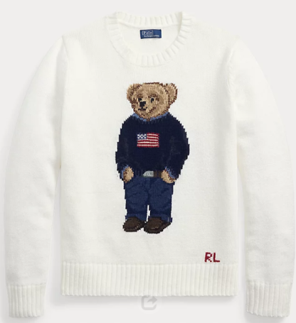 Polo Bear Cotton-Linen Sweater