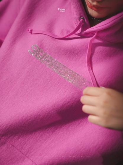  Swarovski x Motion Logo Hooded Sweatshirt 