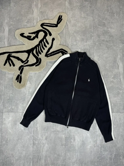Vintage Polo RL zip sweater rugby sweatshirt