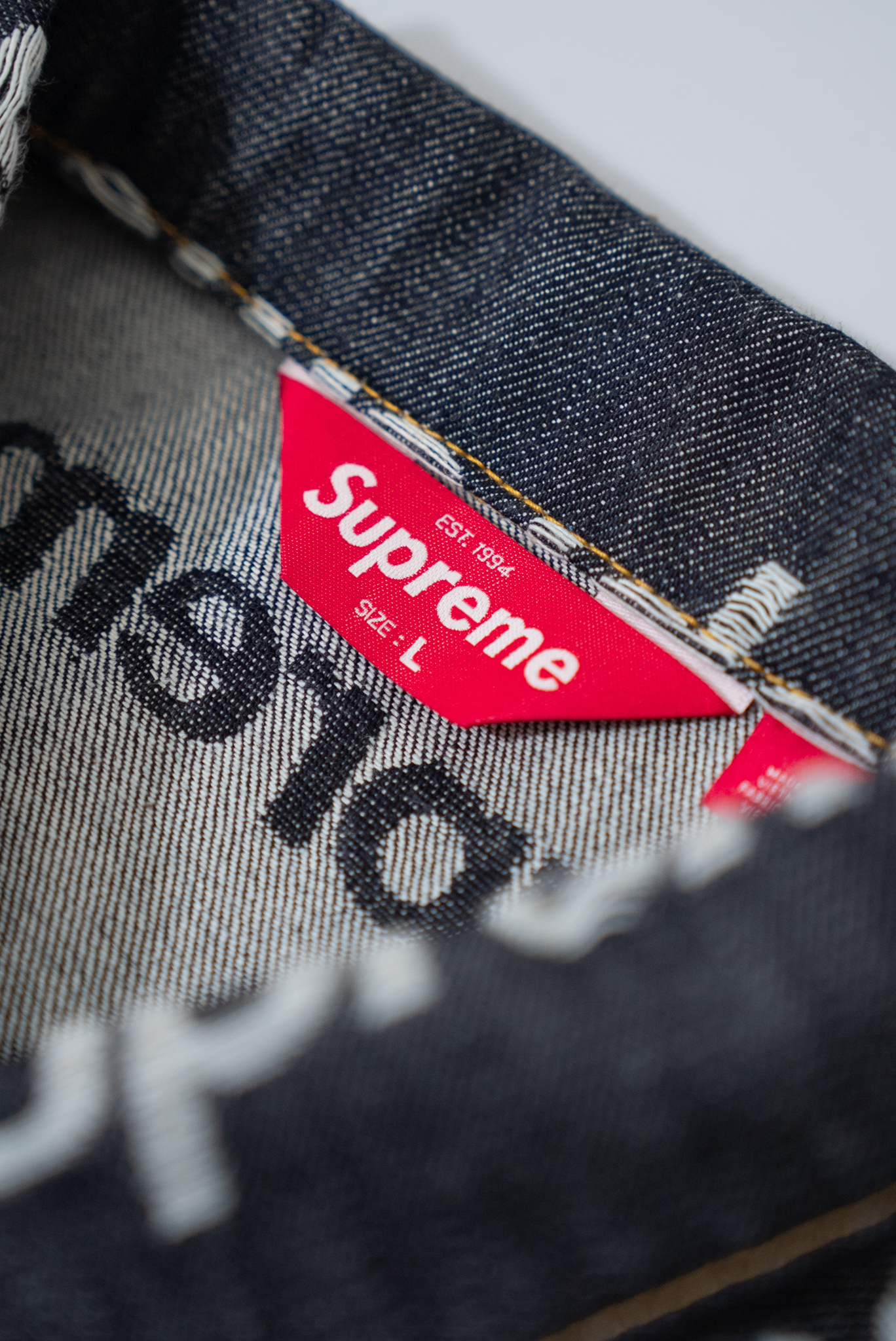  FW25 Week10 Jacquard Logos Denim Trucker Jacket 