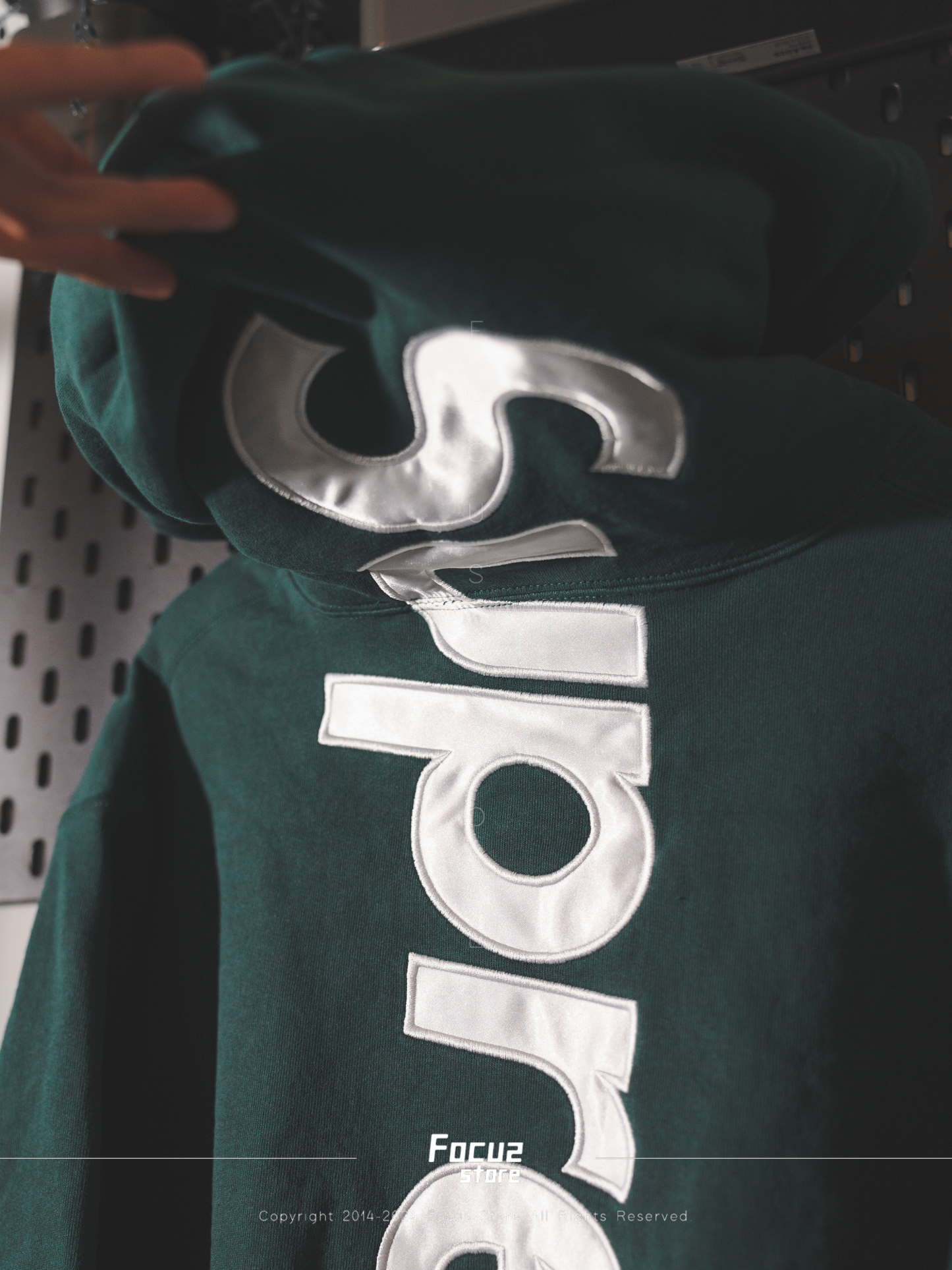  FW24 Week3 Satin Appliqué Hooded Sweatshirt 背字Logo 帽T