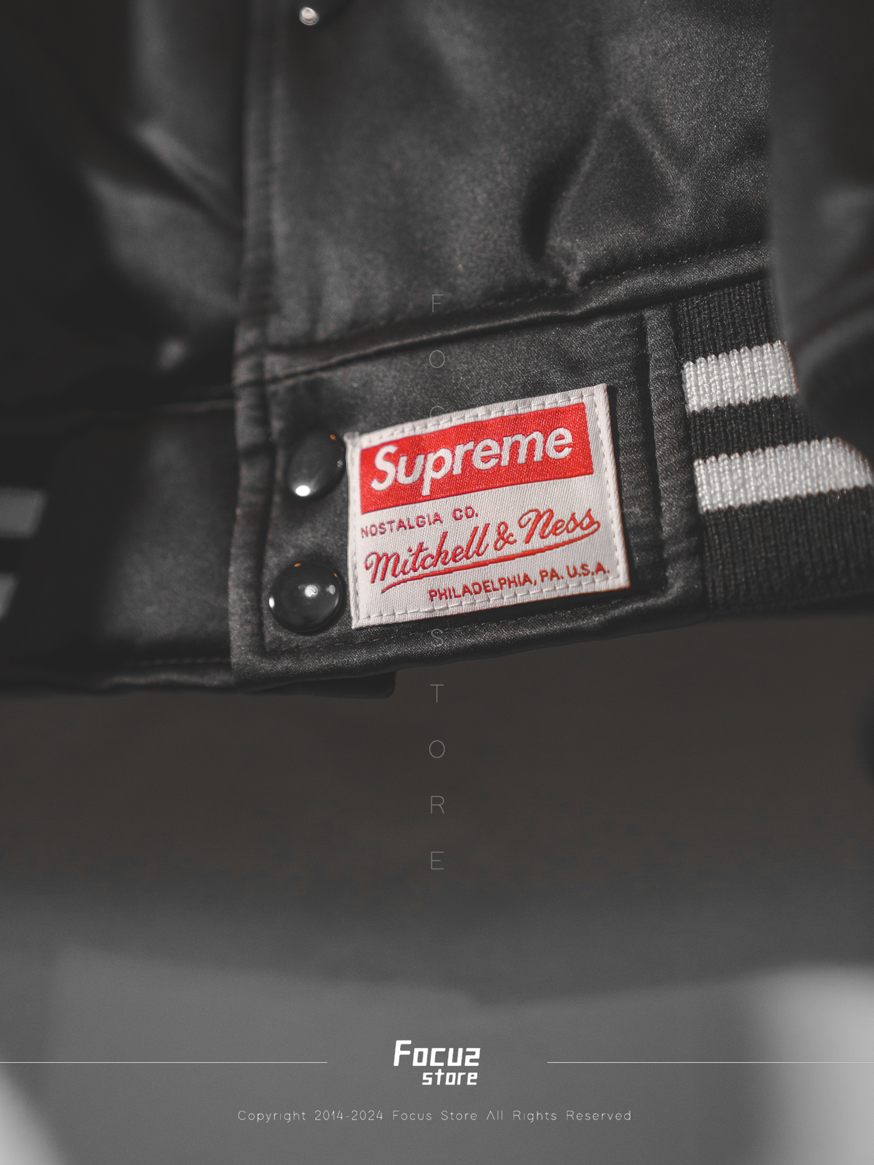  Mitchell&Ness x FW24 Week12 Satin Varsity Jacket 