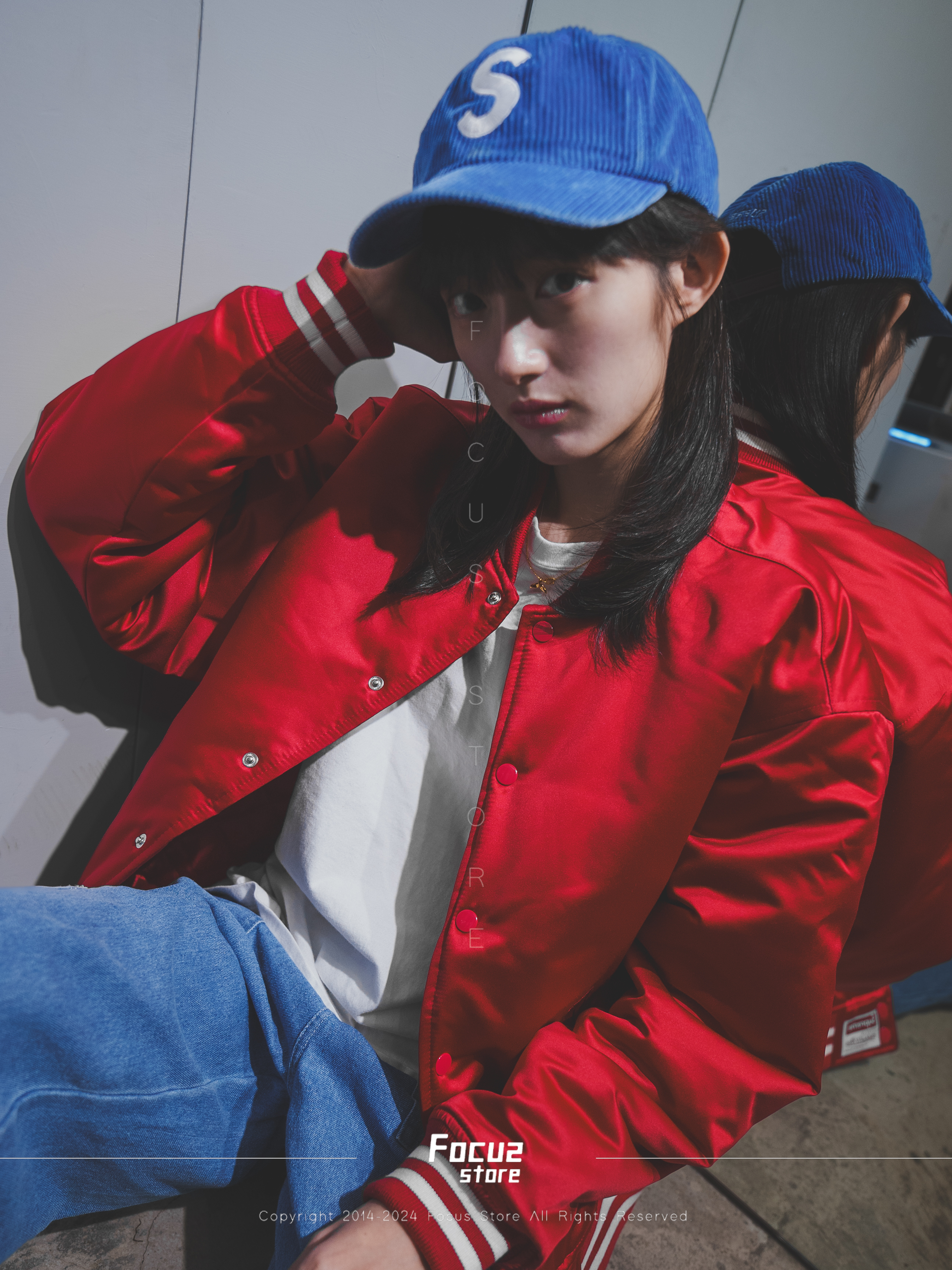  Mitchell&Ness x FW24 Week12 Satin Varsity Jacket 