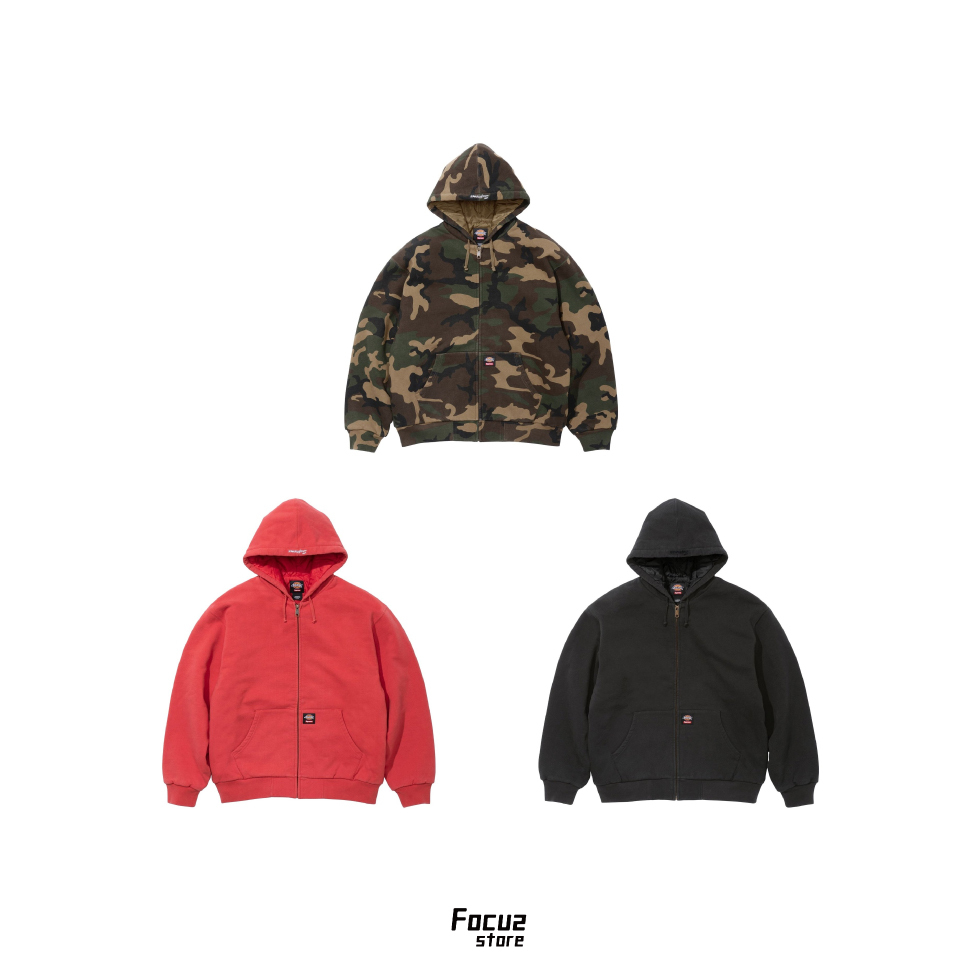  x Dickies FW25 Week 4 Quilted Lined Zip Up Hooded Sweatshirt