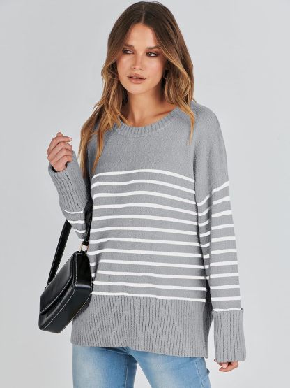 Women's Oversized Sweaters 2025 Long Sleeve Fuzzy Knit Casual Chunky Pullover Sweater Fall Outfits Clothes