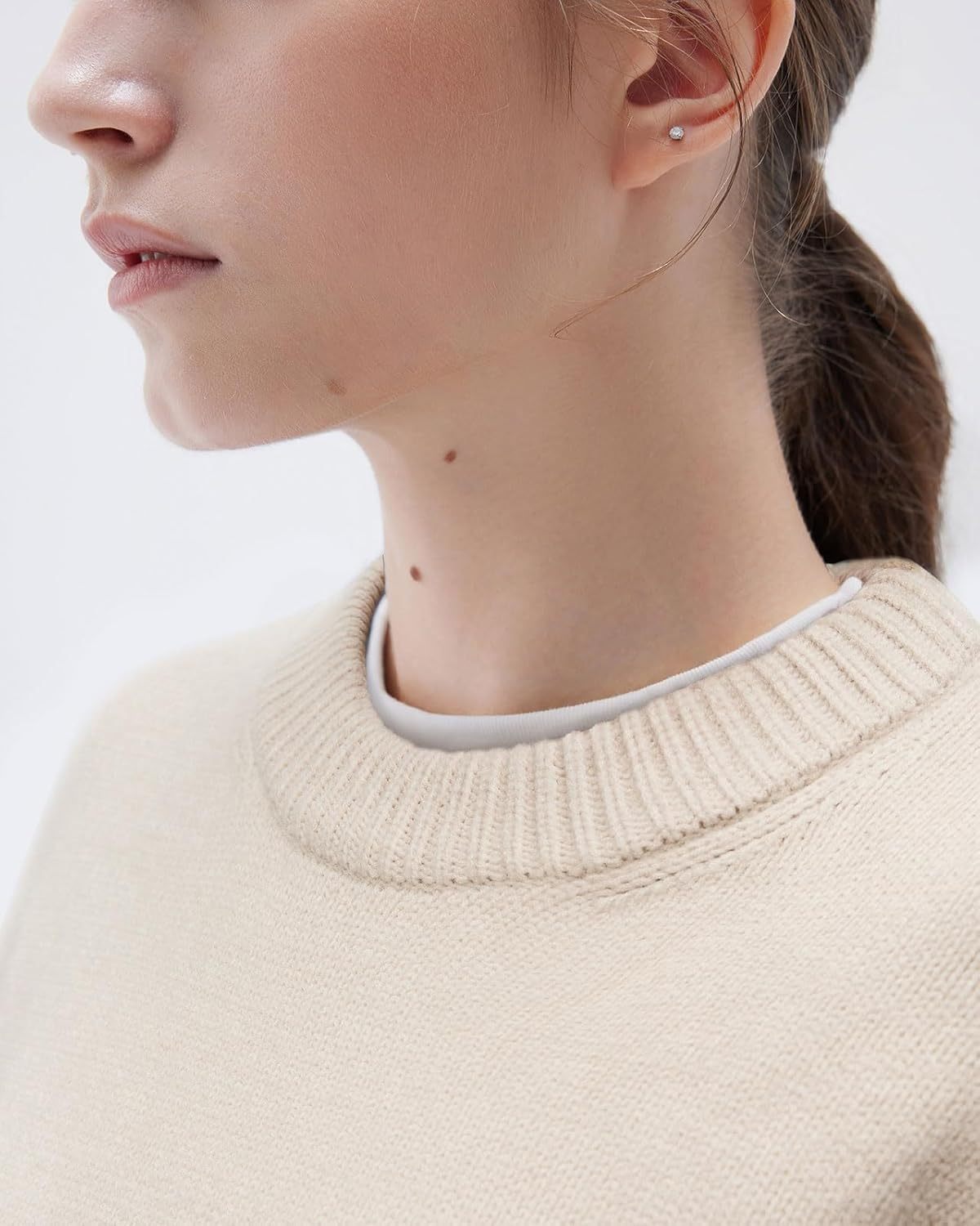 Women Cashmere Oversized Long Sleeve Pullover Sweater Crew Neck Jumpers