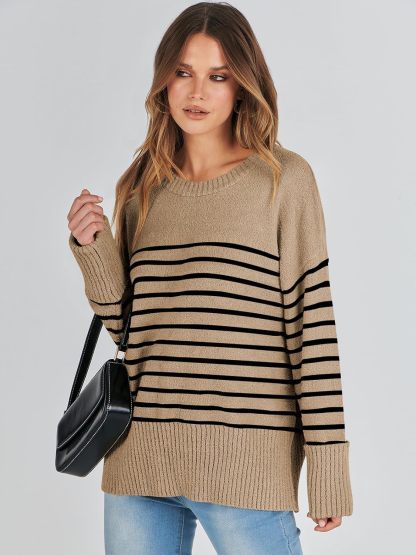 Women's Oversized Sweaters 2025 Long Sleeve Fuzzy Knit Casual Chunky Pullover Sweater Fall Outfits Clothes