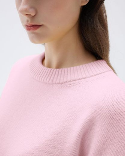 Women Cashmere Oversized Long Sleeve Pullover Sweater Crew Neck Jumpers