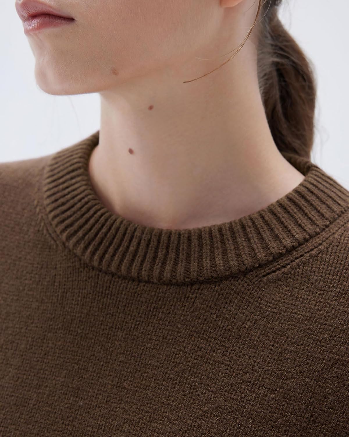 Women Cashmere Oversized Long Sleeve Pullover Sweater Crew Neck Jumpers