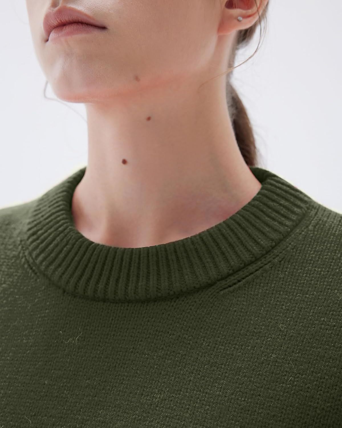 Women Cashmere Oversized Long Sleeve Pullover Sweater Crew Neck Jumpers