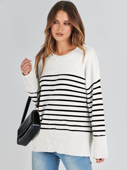 Women's Oversized Sweaters 2025 Long Sleeve Fuzzy Knit Casual Chunky Pullover Sweater Fall Outfits Clothes