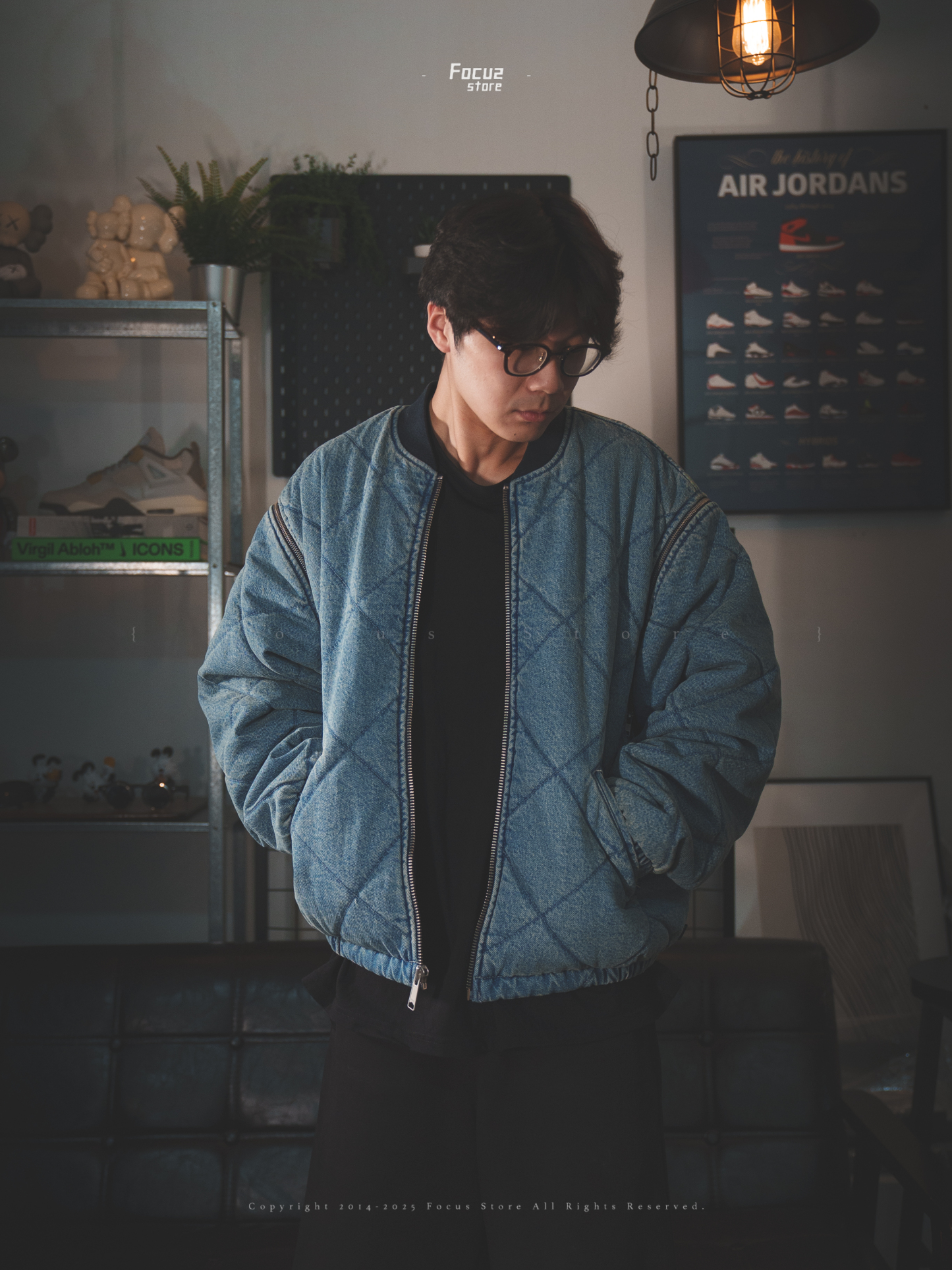  FW25 Week1 Zip-Off Sleeve Quilted Bomber Jacket 