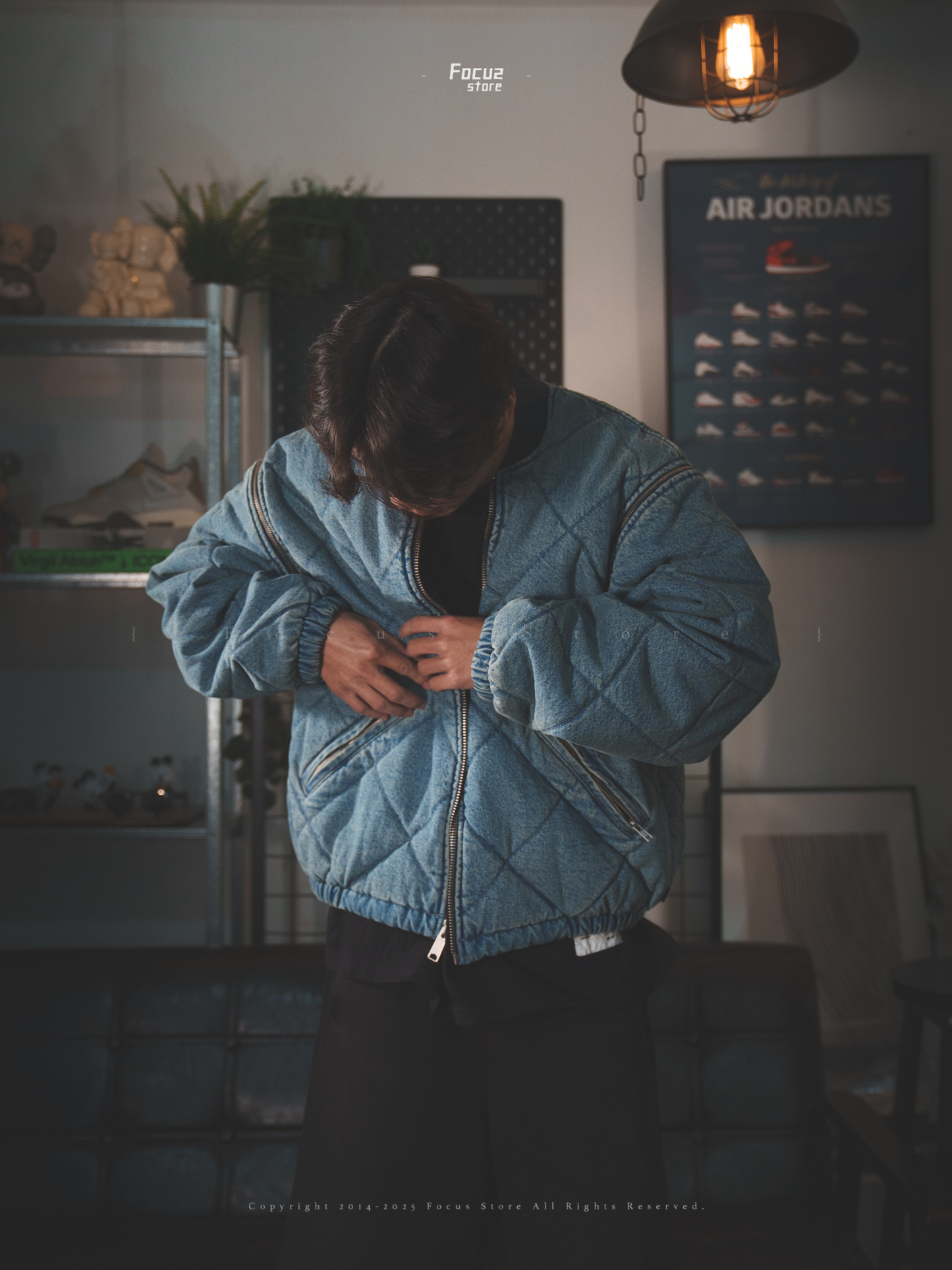  FW25 Week1 Zip-Off Sleeve Quilted Bomber Jacket 