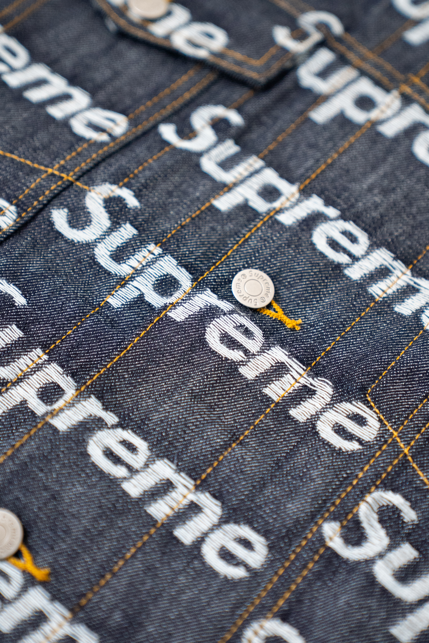  FW25 Week10 Jacquard Logos Denim Trucker Jacket 